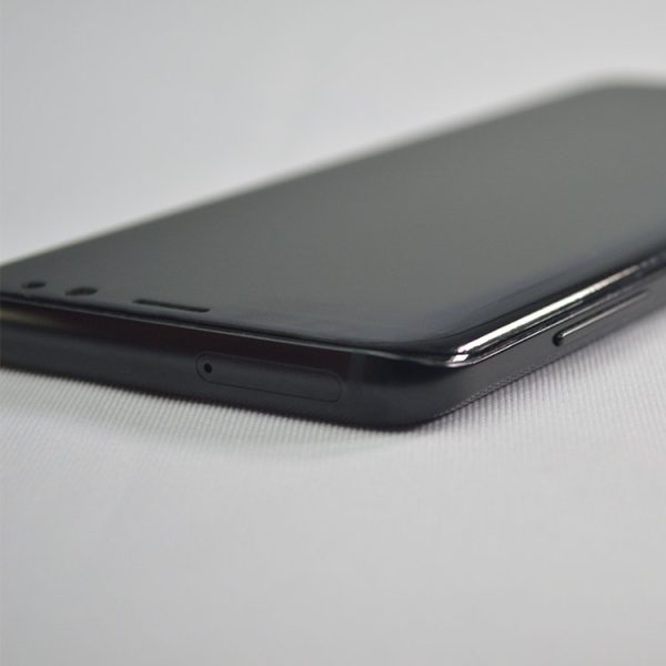 Stikla folija rūdīta stikls ar Samsung Galaxy S21+ 5G 3D malu nano flexi stikla melna stikla rāmis