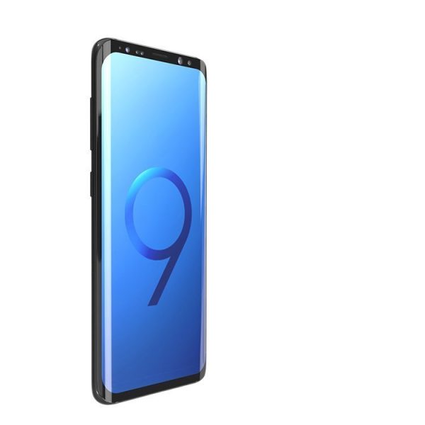 Stikla folija rūdīta stikls ar Samsung Galaxy S21+ 5G 3D malu nano flexi stikla melna stikla rāmis