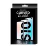 Stikla folija rūdīta stikls ar Samsung Galaxy S21+ 5G 3D malu nano flexi stikla melna stikla rāmis