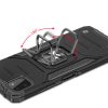Bruņu korpusa vāks + magnētiskais rokturis Samsung Galaxy A22 4G gredzena bruņas zilas