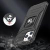 Bruņu korpusa vāks + magnētiskais rokturis iPhone 13 Pro Max Ring Armor Black Armor