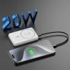 PowerBank 5000mAh Magnetic ar Magsafe White Induction Charger