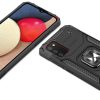 Bruņu korpusa vāks + magnētiskais rokturis Samsung Galaxy A03S gredzena bruņas zilas