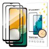 Ļoti izturīgs rūdīts stikls ar Samsung Galaxy A13 5G / A23 rāmja melnu komplektu 2 gab.