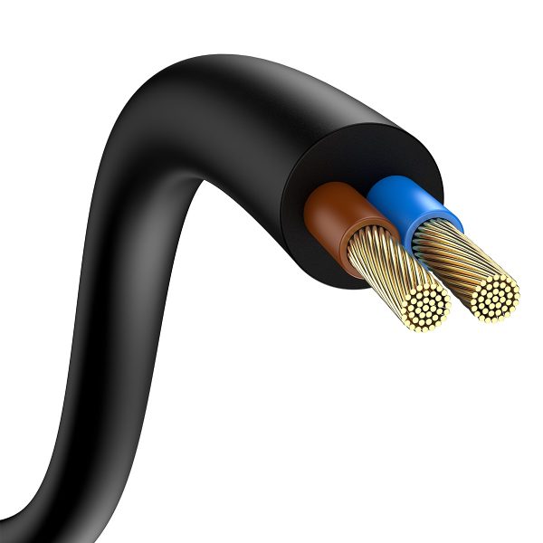 Ātrs lādētājs Gan3 Pro 2X USB-C / 2X USB 65W PD QC + USB-C 1M kabelis melns