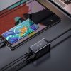 Ātrs lādētājs Gan3 Pro 2X USB-C / 2X USB 65W PD QC + USB-C 1M kabelis melns