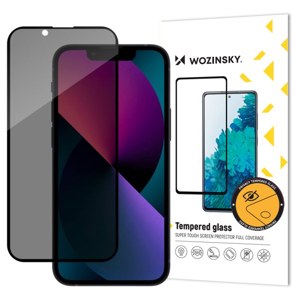 Rūdīts stikls iPhone 14 Plus / 13 Pro Max ar anti spiegu privātuma stikla privatizācijas filtru
