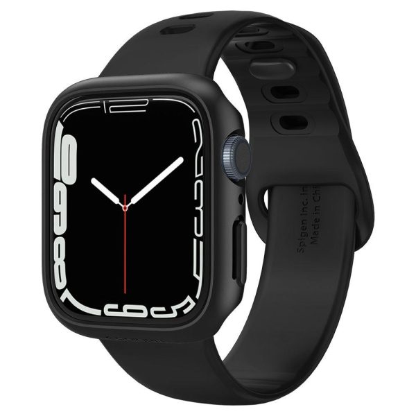 Aizsardzības korpusa aploksne Apple Watch 7/8 45 mm plānā iederējā melnā krāsā Aizsardzības korpusa aploksne Apple Watch 7/8 45 mm plānā iederējā melnā krāsā