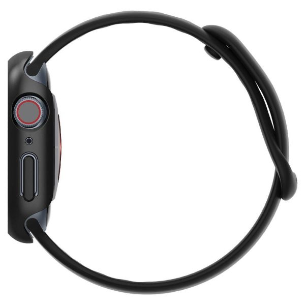 1022190-5-etui-ochronne-koperta-na-apple-watch-7-8-45mm-th-spigen-hurtownia-sklep Aizsardzības korpusa aploksne Apple Watch 7/8 45 mm plānā iederējā melnā krāsā
