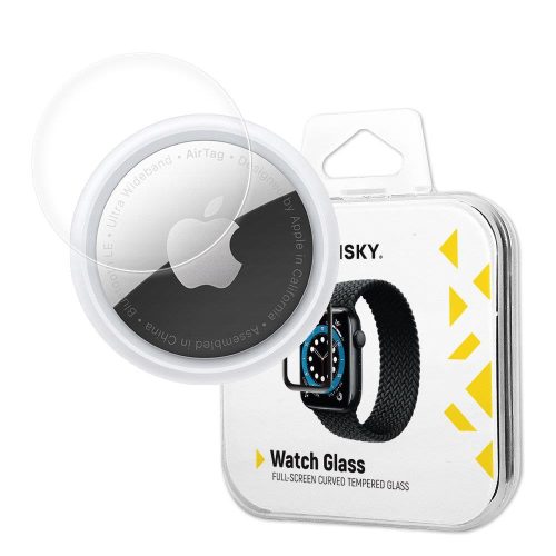 Hibrīds aizsargājošs stikls Apple Airtag melnam