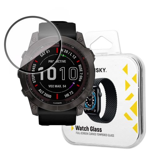 Hibrīds aizsargājošs stikls Garmin Fenix ​​7X melnam