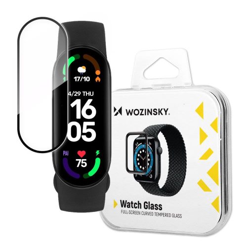 Hibrīds aizsargājošs stikls Xiaomi Mi Band 6 melnā krāsā