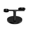 3in1 stenda indukcijas lādētājs iPhone Apple Watch AirPods + USB-C 1M kabelis melns