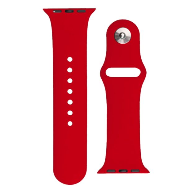 Silikona ābolu pulkstenis 2-9/SE 38/40/41 mm silikona APS sarkanā siksna