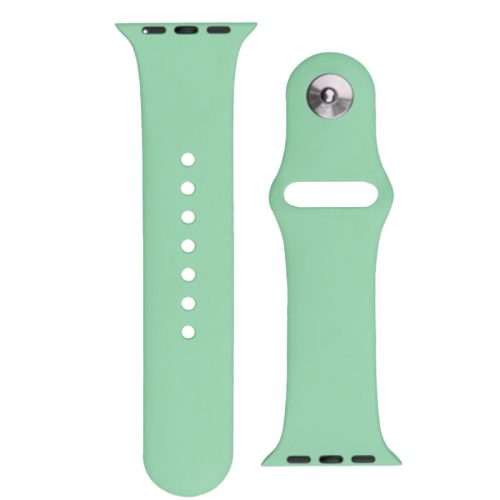 Silikona pulksteņa siksna Apple Watch Ultra 2-9/SE 42/44/45/49mm silikona siksnas APS gaiši zaļa