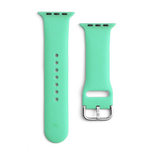 Silikona pulksteņa siksna Apple Watch 2-9/SE 38/40/41 mm silikona siksnas APS piparmētra