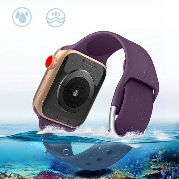 Silikona pulksteņa siksna Apple Watch Ultra 2-9/SE 42/44/45/49mm silikona siksnas APS RED