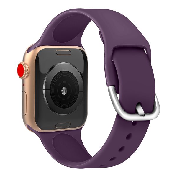 Silikona pulksteņa siksna Apple Watch Ultra 2-9/SE 42/44/45/49mm silikona siksnas APS RED