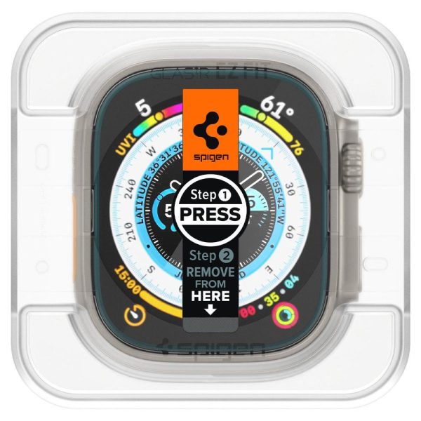 Rūdīts stikla glast ez der Apple Watch Ultra 49mm komplektam 2 gab.