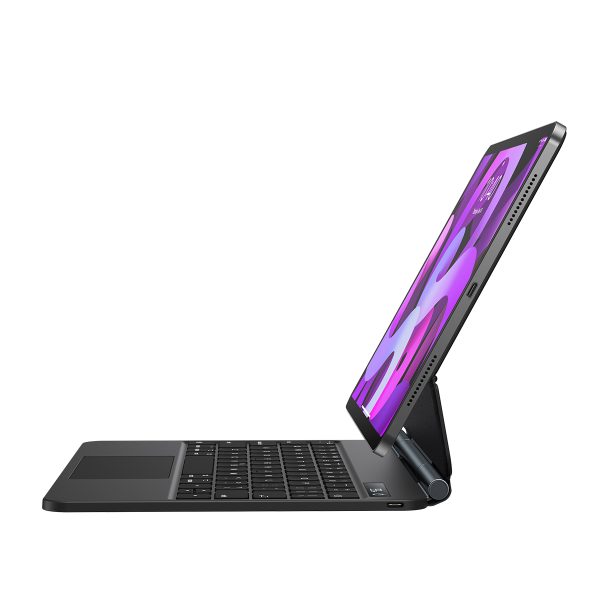 Magnētiskais korpuss + bezvadu tastatūra ar iPad Pro 11 '' / iPad Air 4/5 10,9 "pelēkā krāsā