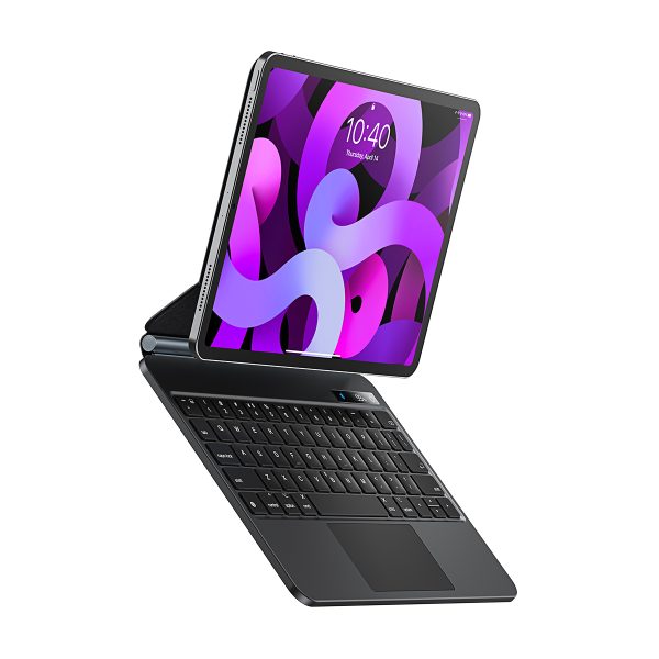 Magnētiskais korpuss + bezvadu tastatūra ar iPad Pro 11 '' / iPad Air 4/5 10,9 "pelēkā krāsā