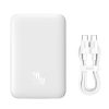 Mini PowerBank 1000mah ar indukcijas uzlādi