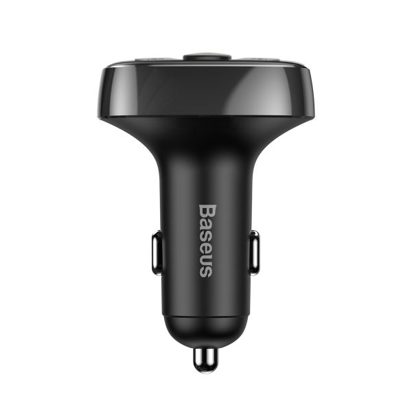 FM Bluetooth raidītājs TF SD kartes automašīnas lādētājs 2x USB melns