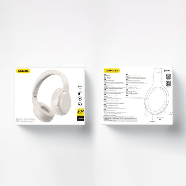Bezvadu austiņas ANC Bluetooth 5.3 balts