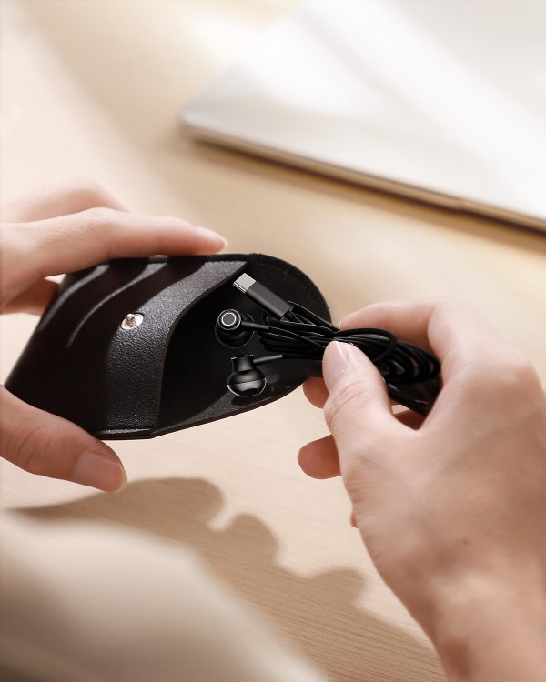 Austiņu komplekts USB-C austiņu-C-C 1,2M melnais kabelis