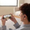 Austiņu komplekts USB-C austiņu-C-C 1,2M melnais kabelis