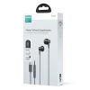 Austiņu komplekts USB-C austiņu-C-C 1,2M melnais kabelis