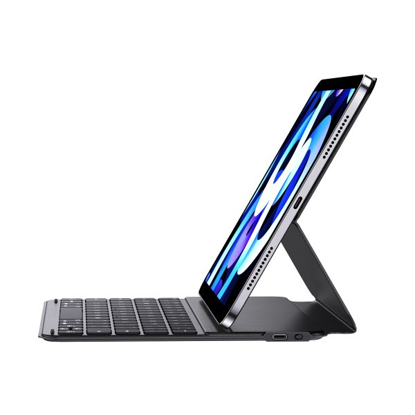 Lieta ar tastatūru iPad Pro 12.9 '' 2019-2022 + USB-C spožuma sērijai Melnais kabelis