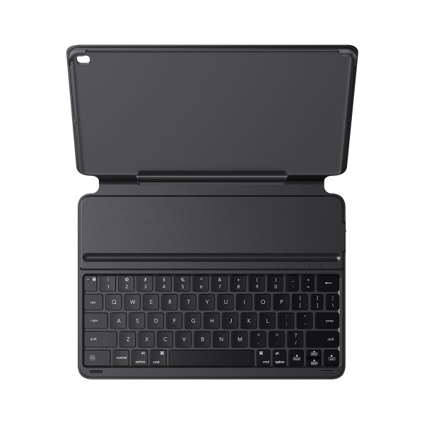 Lieta ar tastatūru iPad 10.2 '' 2019-2021 + USB-C spožuma sērijai Melnais kabelis