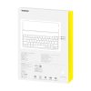 Lieta ar tastatūru iPad 10.2 '' 2019-2021 + USB-C spožuma sērijai Melnais kabelis