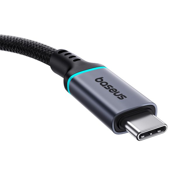 USB-C 10Gbps 0,5m melna kabeļa kabeļa paplašināšanas kabelis
