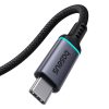 USB-C 10Gbps 0,5m melna kabeļa kabeļa paplašināšanas kabelis
