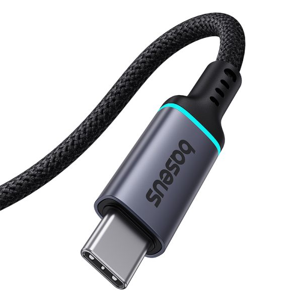 USB-C 10Gbps 0,5m melna kabeļa kabeļa paplašināšanas kabelis
