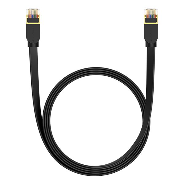 Ātra plāna tīkla kabelis RJ45 CAT. 7 10gbps 2m melns