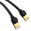 Ātra plāna tīkla kabelis RJ45 CAT. 7 10gbps 2m melns