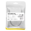 Ātra plāna tīkla kabelis RJ45 CAT. 7 10gbps 2m melns