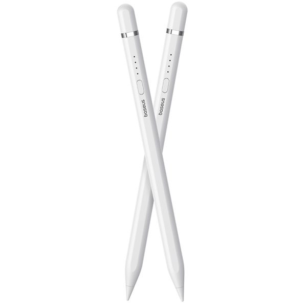 Stilus irbuli iPad ar aktīvu nomaināmu gludu rakstīšanas galu 2 + USB kabelis-balts
