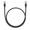 Ātrs tīkla kabelis LAN RJ45 Cat.7 10Gbps melns 0 Ātrs tīkla kabelis LAN RJ45 Cat.7 10Gbps melns 0