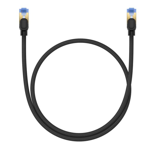 Ātrs tīkla kabelis LAN RJ45 Cat.7 10Gbps melns 0 Ātrs tīkla kabelis LAN RJ45 Cat.7 10Gbps melns 0