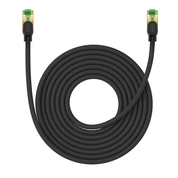 Ātrs tīkla kabelis LAN RJ45 Cat.8 40Gbps melns 8m melns