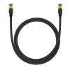 Ātrs tīkla kabelis LAN RJ45 Cat.8 40Gbps melns 1m melns