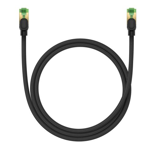 Ātrs tīkla kabelis LAN RJ45 Cat.8 40Gbps melns 1m melns
