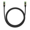 Ātrs tīkla kabelis LAN RJ45 Cat.8 40Gbps melns 1m melns