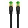 Ātrs tīkla kabelis LAN RJ45 Cat.8 40Gbps melns 1m melns