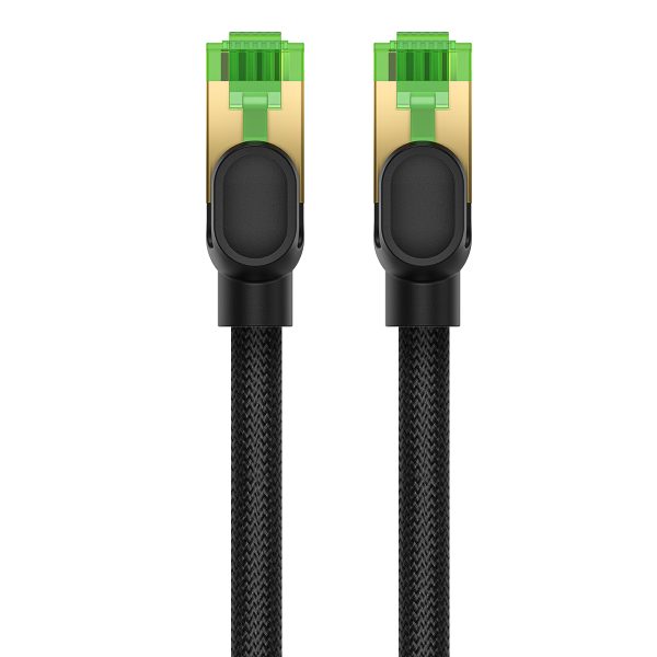 Ātrs tīkla kabelis LAN RJ45 Cat.8 40Gbps melns 1m melns
