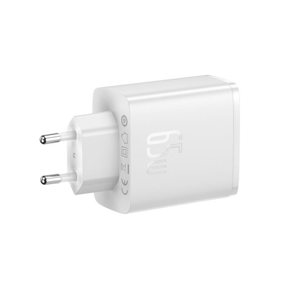 Gan Cube Pro 65W 2x USB-C USB-A USB-A lādētāja lādētājs
